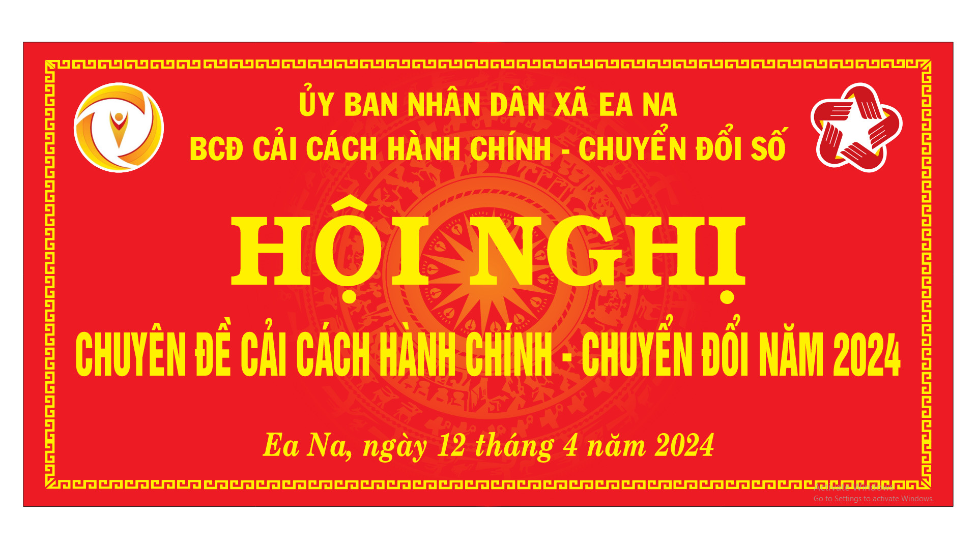 UBND XÃ EA NA: TỔ CHỨC HỘI NGHỊ CHUYÊN ĐỀ CẢI CÁCH HÀNH CHÍNH VÀ CHUYỂN ĐỔI SỐ NĂM 2024