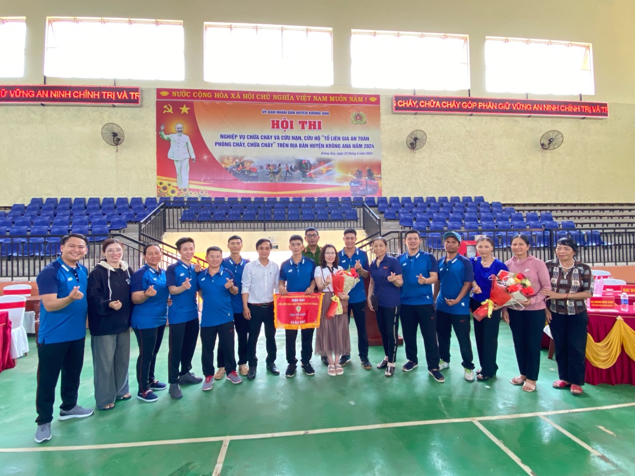 TỔ LIÊN GIA AN TOÀN PHÒNG CHÁY, CHỮA CHÁY XÃ EANA THAM GIA HỘI THI NGHIỆP VỤ CHỮA CHÁY VÀ CỨU NẠN, CỨU HỘ “TỔ LIÊN GIA AN TOÀN PHÒNG CHÁY, CHỮA CHÁY” TRÊN ĐỊA BÀN HUYỆN KRÔNG ANA NĂM 2024
